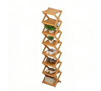 Foldable Shoe Rack - Eight Tier Standing Storage Tower, Slim Space Saving Shelf System Featuring Durable Frame Construction | Organization Furniture Suitable Apartment Entryway Garage Corner Studio Do