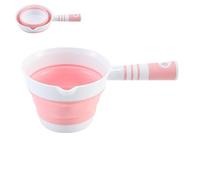 Foldable Silicone Scoop - Bowl | Water Ladle Cup with Robust Frame & Vivid Finish Matte Texture for Backyard, Home and Professional Camping Picnic Fishing Hiking Outdoor Room Activity