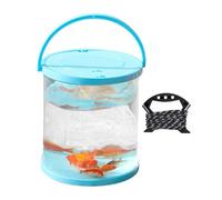 Foldable Small Aquarium - EVA, Clear Fishing Bucket, Leak-Proof Bait Container | Portable Fish Holding Tank, Catch Bucket for Beach, Swimming Pool, Lake, River, Reservoir and Shoreline Use