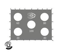 Foldable Soccer Target Net, 183x280cm, Weather Resistant Polyester, Precision Shootings Drill, Training Session, Backyard Play, Sports Skill Improvement