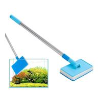 Foldable Sponge Scrubber, Fish Tank Cleaning Brush, 15 Inches Aquarium Brush with Adjustable Reach, Scrubber Accessories with Material, Algae Cleaning Tool with Easy Design, Terrarium Water Cleaner