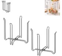 Foldable Stainless Steel Garbage Bag Holder, Countertop Garbage Bag Stand | Portable Free Adjustable Bag Support Rack, For Home Work Place And Camping Use Space Saving