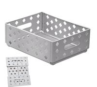 Foldable Storage Crate, Desktop Storage Crate, Small Organizing Baskets, Scalable Storage Crate, Foldable Storage Bin, Organizing Crate For Bedroom, Office Desk Storage Crate, Kitchen Storage Basket,