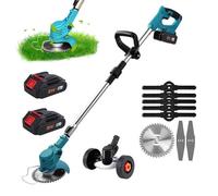 Foldable Telescopic Lawn Mower Cordless Electric Brush Cutter Telescopic Pole 95-135cm