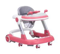 Foldable Toddler Walker, Activity Toddler Walker with Feeding Tray, Toddler Walk Assist Walker with Wheels, Activity Toddler Walker for Kids Aged 6 to 18 Months (Multicolor)
