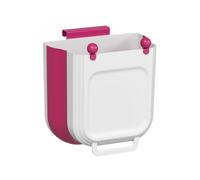 Foldable Trash Can for Kitchen - 10L No Drill Foldable Silicone Garbage Bin | Countertop Trash Can for Home, Bakery, Cabinet Door, Wall