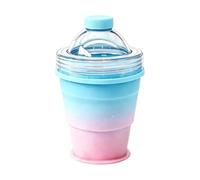 Foldable Travel Cup - Ice Hockey Ball Maker | Silicone Leakproof Water Bott