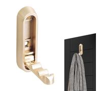 Foldable Wall Hooks, Heavy Duty Hanger, 2.87 Inch, Alloy Hook Rack, Space Saving Mount Holder, Folding Multi Purpose Storage Hook for Home, Bedroom, Kitchen, Bathroom, Entryway, Garage, Closet, Office