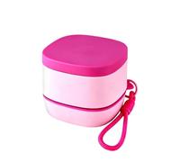 Foldable Water Cup - Silicone Ice Sphere Mold Drinking Bottle with Lid