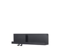 Muuto Étagère Folded Shelves Plateau Noir 63 x 16,5 cm