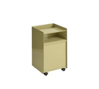 Folded Trolley H61.5 avec tiroir beige foncé vert