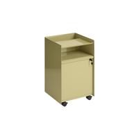 Folded Trolley H61.5 avec tiroir verrouillable Beige foncé Vert