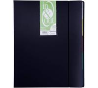 Folder With 50 Pockets In & Out System A4 Black