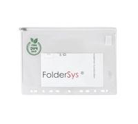 FolderSys 40430-00 Lot de 10 pochettes perforées A4 avec fermeture éclair, bord classeur, perforations européennes et Filofax, sans PVC