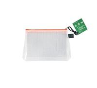 FolderSys 40636-69 Sac à fermeture éclair A6+ sans PVC avec soufflet, sac à fermeture éclair, sac multi-usages, sac pour petits objets