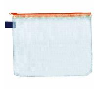 FolderSys Pochette fermeture éclair A6, orange, lot de 10