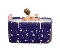 Folding Bathtub, Folded Bath Tub, Rectangular Shower Bathing Bucket, Space Saving Bath Solution, Ideal for Home Beach Kids Bathroom Adults Camping Travel Washing Indoor Outdoor