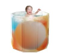 Folding Bathtub for Adults, Full Body Washing Tub, Thickened Portable Bath, Comfortable Sitting Shower Stall, Compact Design, Ideal for Women, Men, Kids, Home Use