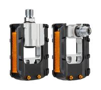 Folding Bicycle Pedals - Pair Folding Bike Pedals | Road Bike Pêdals | 2 Bikê Pedal Replacement | Quick-Release Wide Flat Cycling Accessories for Urban Commuting Road Gravel Riding