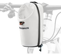 Folding Bike Bottle Cage Front Bag 1.5l Handlebar Adjustable Caliber Up To 8 Cm Small Drink Bag Umbrella Glasses Gloves For Scooter Electric Scooter Mountain Bike White