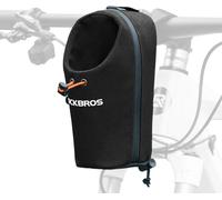 Folding Bike Bottle Cage Front Bag 1.5l Handlebar Adjustable Gauge Up To 8 Cm Small Drink Bag Umbrella Glasses Gloves For Scooter Electric Scooter Mtb Black