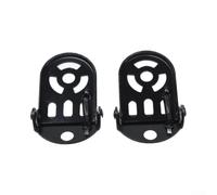Folding Bike Foot Rest Metal Rear Pedal Pair | 3mm thickened iron, rust resistant, supports full weight, sturdy non-deforming structure
