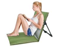 Folding Camping Chair, Lawn Chair with Backrest Support, 15.43x15.16x6.22 Inches Portable Floor Seat for RV, Tailgating, Hiking, Beach, Travel, Picnic, Patio, Fishing and Backyard Relaxation