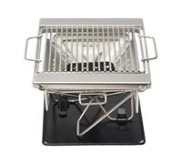 Folding Camping Grill - 8,27 x 7,09 x 6,69 Inches Portable Propane Gas Grill, Outdoor Campfire Grills Cooking | For Hiking Picnics Tailgating Party Garden Cooking Backpacking Backyard