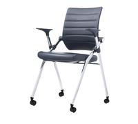 Folding Chair Cuir Plateau Table Fauteuil Conférence Pliable Rangement Siège Bureau École Ingénierie Entreprise Multiples Environnements Adapté Chaise(A)