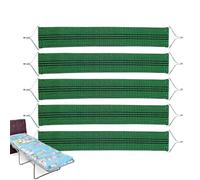 Folding Chair Fabric Bands - 5pcs Nylon Metal 43x5cm | Extensible Recliner Repair Straps | Heavy Duty Seat Replacement Cord Tear Resistant Lounge Chair Reinforcement Straps For Patio Garden Outdoor