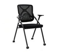 Folding Chair Fauteuil Bureau Mobile Dossier Aéré Support Adapté Bureaux Salles Réunion Lieux Événements(B)
