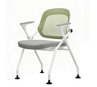 Folding Chair Pliant Réunion Chaise Bureau Poste Réception Siège Accoudoirs Personnel Fauteuil Ergonomique Design(Jaune)