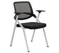 Folding Chair Rangement Facile Chaise Bureau Légère Siège Réunion Pliant Intégral Transpirable Confortable Fonctionnel Polyvalent(C)