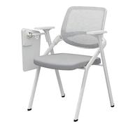 Folding Chair Rembourré Assise Prolongée Lombaire Siège Petit Espace Négociation Chaise Entreprise Multifonction Pliante(D)