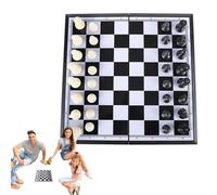 Folding Chess Board, Outdoors Travel Toy Portable, Chess Sets Game For Kids, Age 6 To Adult, Family Fun A Lightweight And Portable Ches Game Set, Featuring Magnetic Chesss Pieces. It's Also An Educati