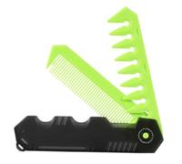 Folding Comb, Pocket Comb, Compact Design Lightweight Build Sleek Finish Oil Head Clean Lines Foldable Handle, Barber Tool for Grooming, Styling, 4.96inches
