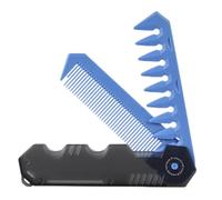 Folding Comb, Pocket Comb, Compact Design Lightweight Build Sleek Finish Oil Head Clean Lines Foldable Handle, Barber Tool for Grooming, Styling, 4.96inches