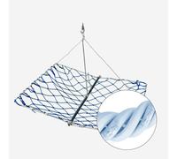 Folding Crab Trap, Blue Crab Net, Stainless Steel Hawk Pot, Square Cage with Durable Mesh, Easy to Use and Store, (1-Pack), Beach, Lake, Pond, Lobster, Fish, Crabbing