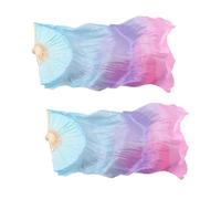 Folding Dance Fans - Decorative Movement Tools for Beginners Professionals | Lightweight Artificial Silk Material with Open Close Function, Event Show Accessories for Cultural Activities, 34x6x4cm