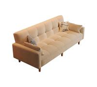 Folding Futon Sofa Couch Mid-Century Modern Tufted Upholstered Loveseat, with Solid Wood Frame,for Bedroom, Living Room(B,140cm)