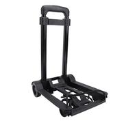 Folding Hand Truck, Lightweight Luggage cart with 4 Rotate Wheels and Elastic Rope, Portable Dolly for Moving Airport Travel Use
