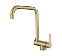 Folding Kitchen Mixer Tap Window Faucet Gold Copper Windows Foldable Kitchen Faucet for Hot and Cold