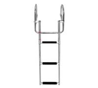 Folding Marine Ladder - Marines Step Stainless Ladder | Folding Dock Ladder with Nonslip Steps | Heavy Duty Marine Boarding Ladder Swim Deck Hand Railing Ladder for Marines
