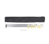 Folding Measuring Ruler with 5 Sliders | Stainless Steel 2 in 1 Connector & Drilling Locator | Woodworking Ruler for Cabinets/Doors/Furniture | 740mm Expandable Design