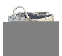 Folding Nursery Hamper - 220g Quilted Storage Basket | Cotton & Cloth Boho Floral Organizer, Versatile Bin for Kids Toys Diapers Laundry Wardrobe Essentials Home Decor Aesthetic Accessory