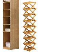 Folding Shoe Rack Multi-Tier Shoe - Organizer Holder Standing Footwear for | Standing Footwear Organizer for Bedroom Closet Hallway Garage | Mudroom Bathroom Living Room Apartment Dormitory Folding Shoe
