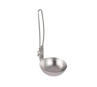 Folding Spoon - 2.76 * 5.12in Metal Colander, Soup Ladle Colander | Long Handle Ladle Spoon | Soup Ladlee C0lander Outdoor Cooking Utensils Travel Baking Tools For Camping | Long Handle For Cooking