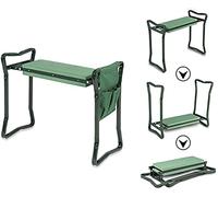 Folding Sturdy Garden Seat with Bonus Tool Pouch and Soft EVA Foam Pad Multi-Function Protective Cushion Gifts for Women Senior