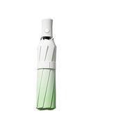 Folding Summer Umbrella Outdoor Non Automatic Umbrellas Protection for Printed Umbrella(Green)