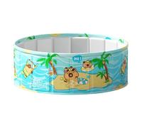 Folding Swimming Pool, Non-Inflatable Portable Ground Bath Basin, Waterproof Outdoor Swim Tub Adults Kids, Backyard Garden Water Party Tool Summer Cooling and Recreational Use
